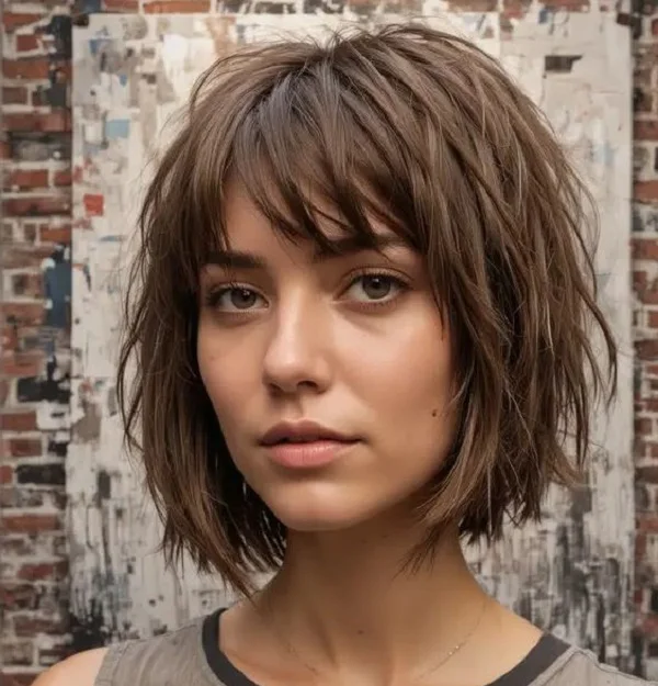 Fryzura Choppy Bob