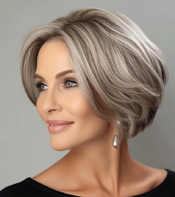 Fryzury na wesele - krótkie włosy: soft bob