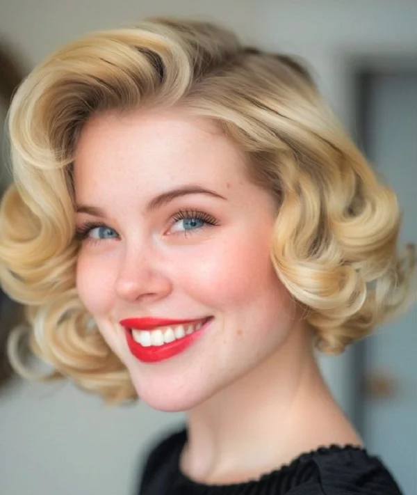 Krótkie fryzury na wesele a’la Marilyn Monroe