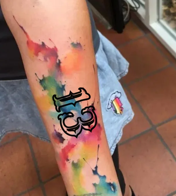 tatuaż 13 Aquarell
