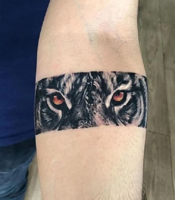 Tatuażu Opaska Męska Realizm