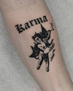Tatuaż karma Blackwork