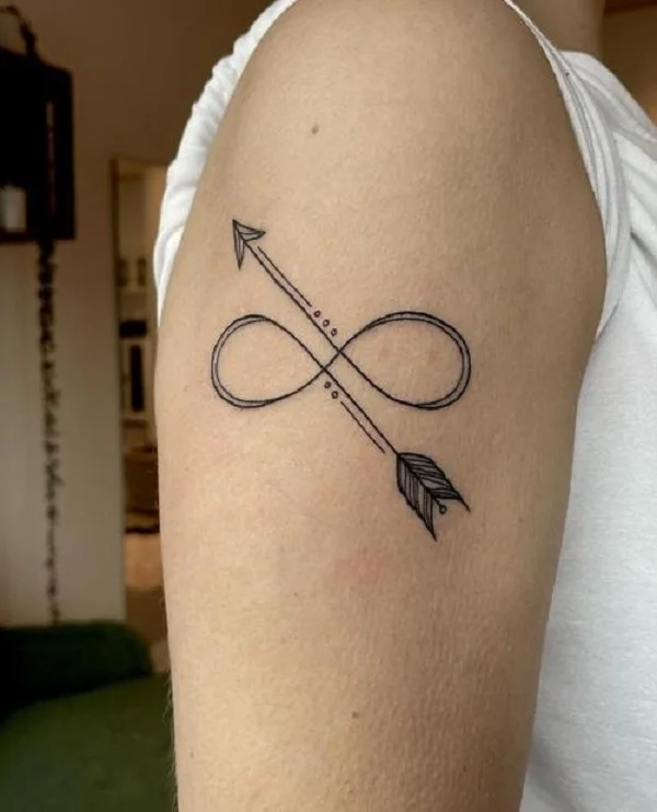Tatuaż nieskończoność Styl geometryczny