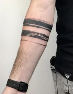 Tatuaż paski Realizm